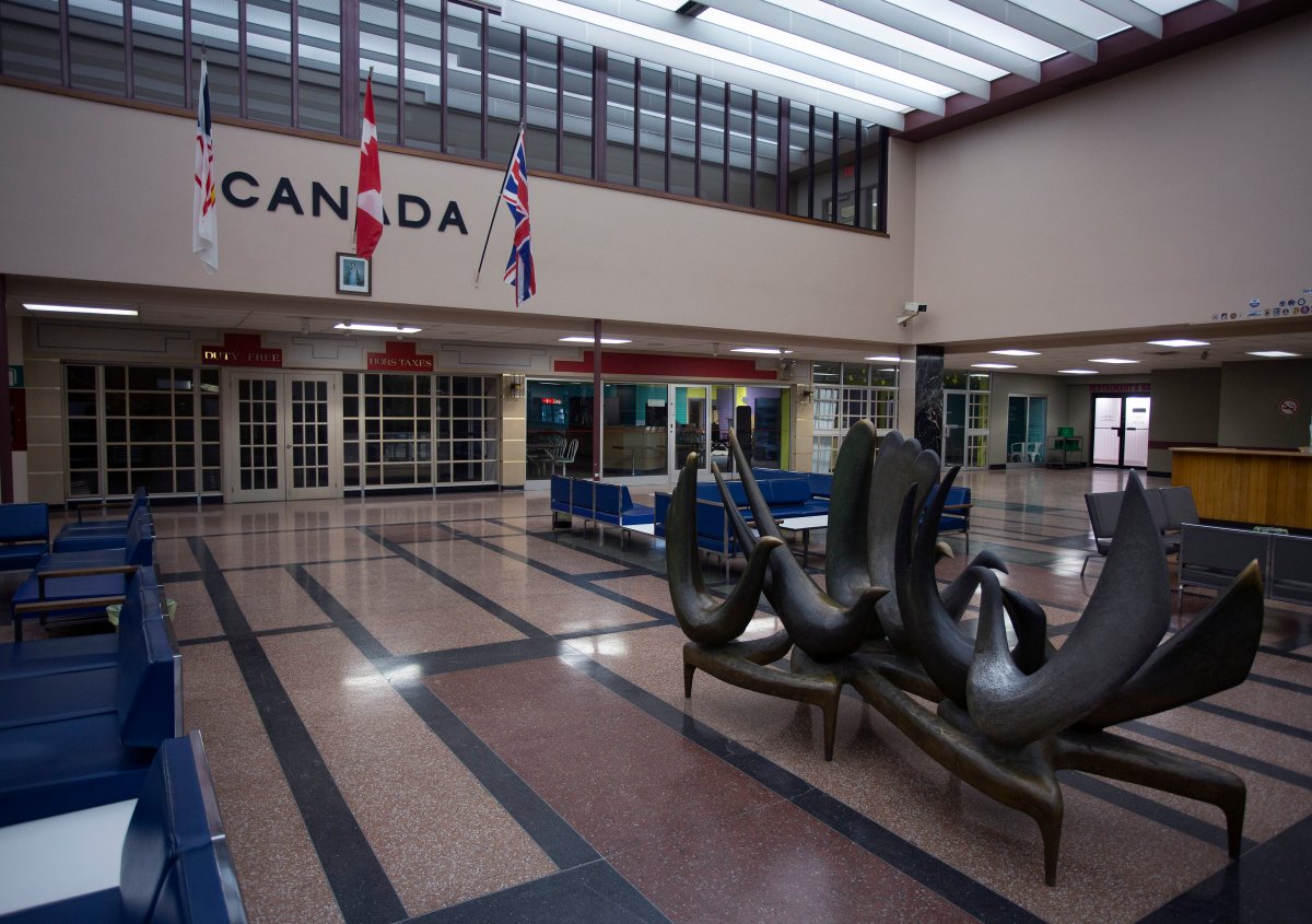 The International lounge of Gander International Airport, in Gander, N.L., is shown on Friday, November 15, 2019. 