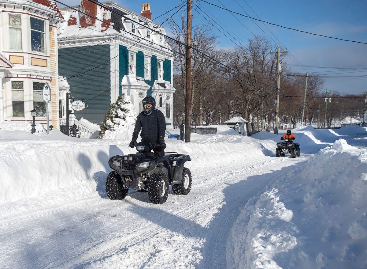 Residents make their way in St. John’s on Saturday, Jan. 18, 2020.  THE CANADIAN PRESS/Andrew Vaughan