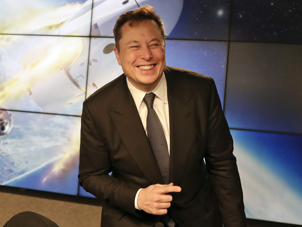 In this Jan. 19, 2020, file photo Elon Musk, founder, CEO and chief engineer/designer of SpaceX, speaks during a news conference at the Kennedy Space Center in Cape Canaveral, Fla.