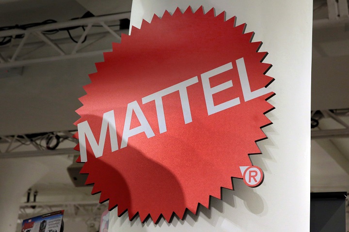 Mattel Inc. says the Mega Bloks factory that came into its fold in 2014 will shut down next year, triggering 580 layoffs in Montreal. The Mattel logo at the TTPM 2018 Spring Showcase is pictured in New York City, April 26, 2018. 