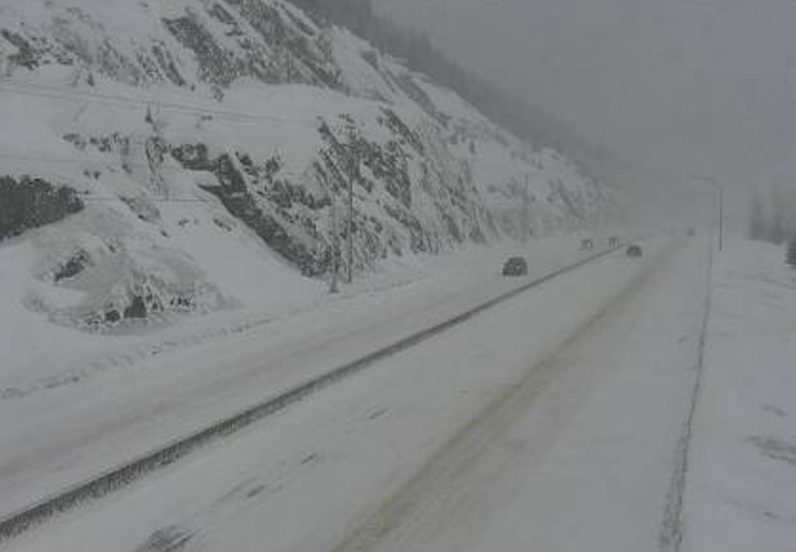 A view of the Coquihalla Highway at the Coquihalla Summit on Jan. 4, 2020.