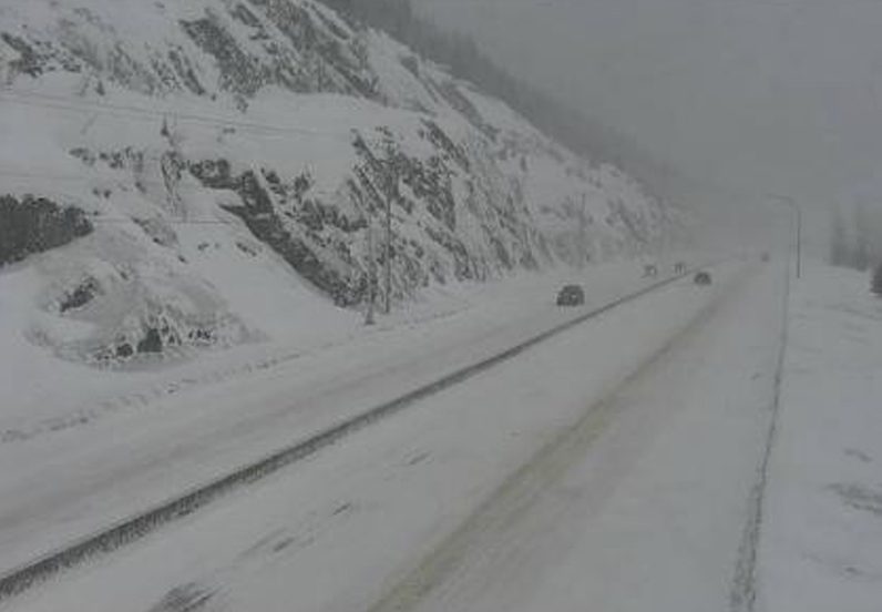 A view of the Coquihalla Highway at the Coquihalla Summit on Jan. 4, 2020.