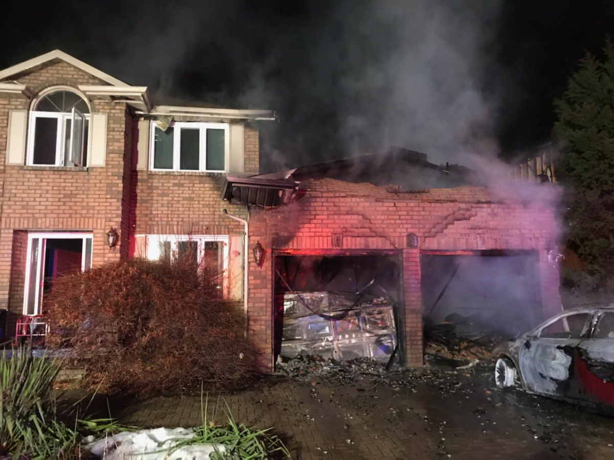 A fire on a residential street in Ancaster caused an estimated $1.5 million in damages.