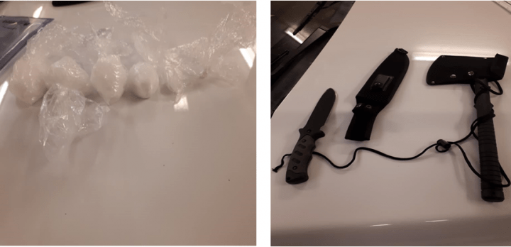One hundred grams of crystal meth were seized by the Corman Park Police Service after conducting a vehicle stop and search on Saturday.