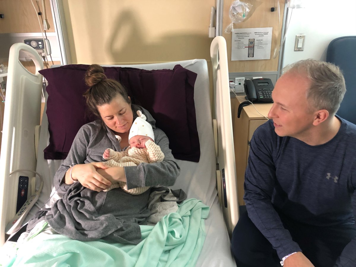 Lucas is the first baby of 2020 to be born at the McGill University Hospital Centre.