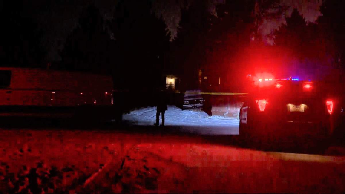 Officers investigate a shooting along Berkley Way Northwest on Jan. 15, 2020. 