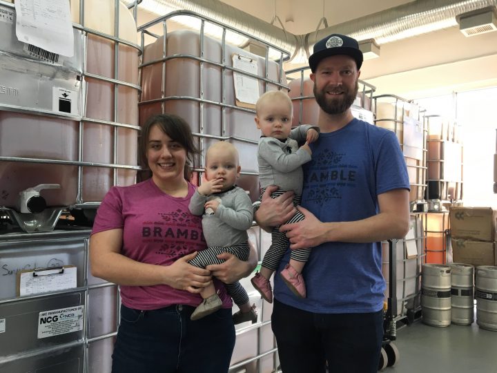 The Bramble Cider family gets ready to launch its product.