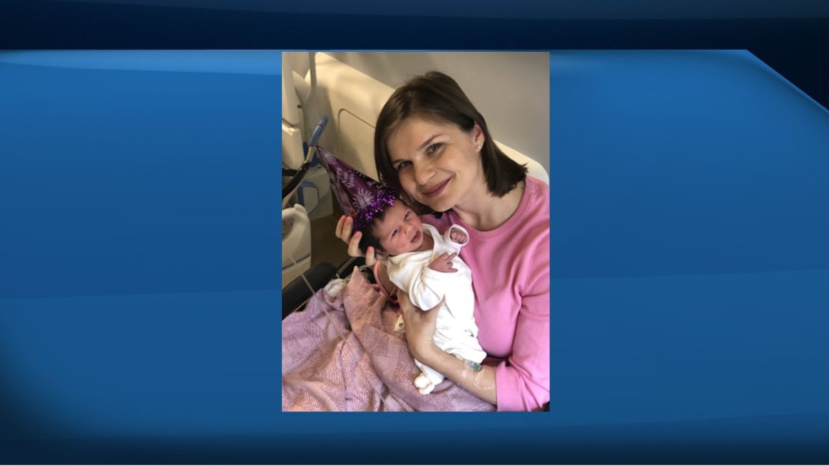Maya was born at 12:20 a.m. on Jan. 1, becoming Calgary's New Year's baby for 2020.