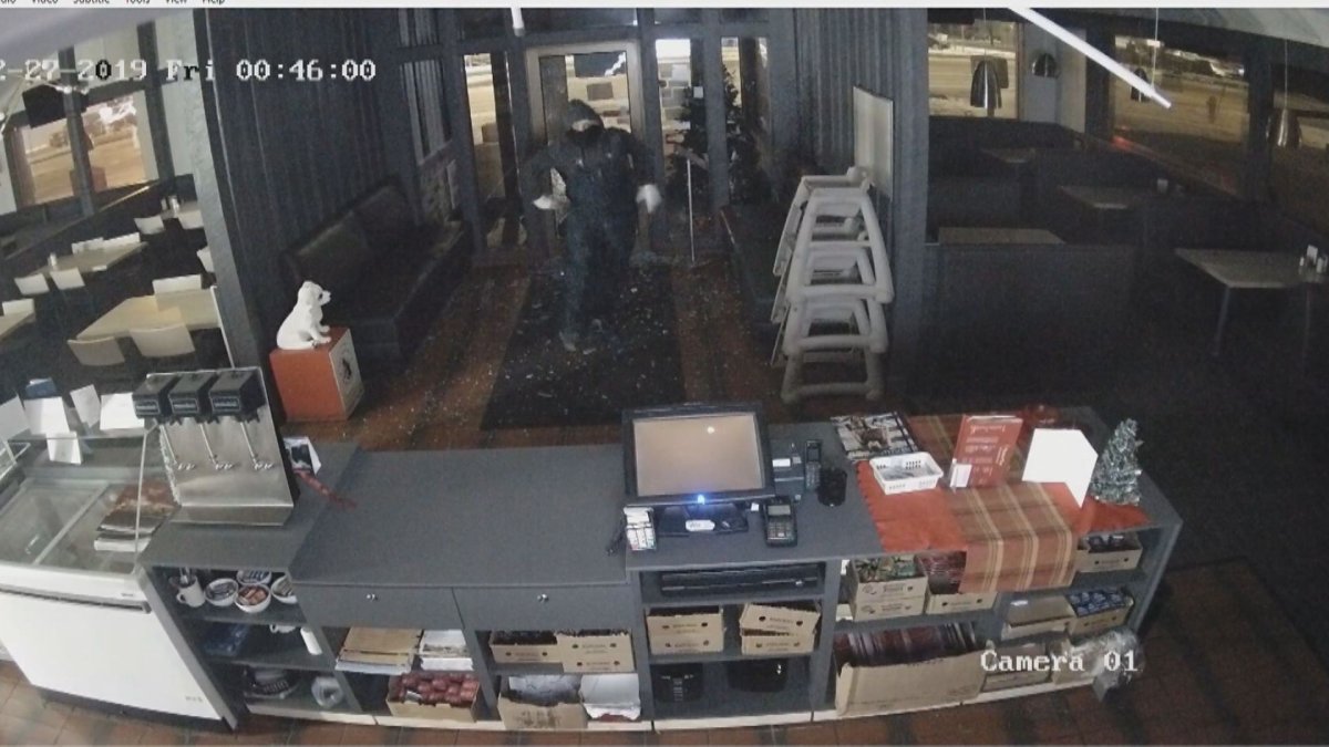 Winnipeg police are investigating after a suspect is caught on camera stealing the cash register from a Chicken Chef restaurant.