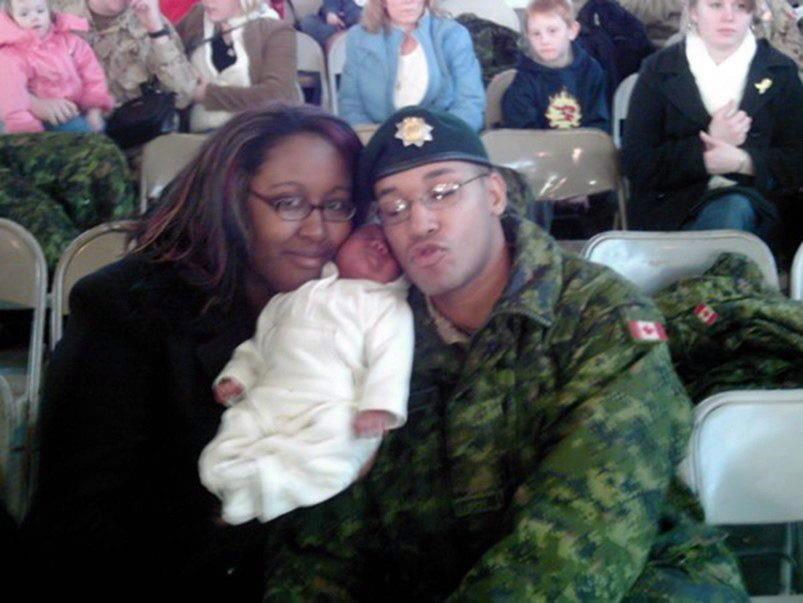 Shanna and Lionel Desmond hold their daughter Aaliyah in a photo from the Facebook page of Shanna Desmond. An inquiry into an Afghanistan war veteran who shot and killed three members of this family before turning the gun on himself continues today in Nova Scotia. It's the second full day of hearings for the inquiry into the case of Lionel Desmond, a 33-year-old former infantryman who killed his mother, wife and daughter before killing himself in January 2017. THE CANADIAN PRESS/HO-Facebook MANDATORY CREDIT.