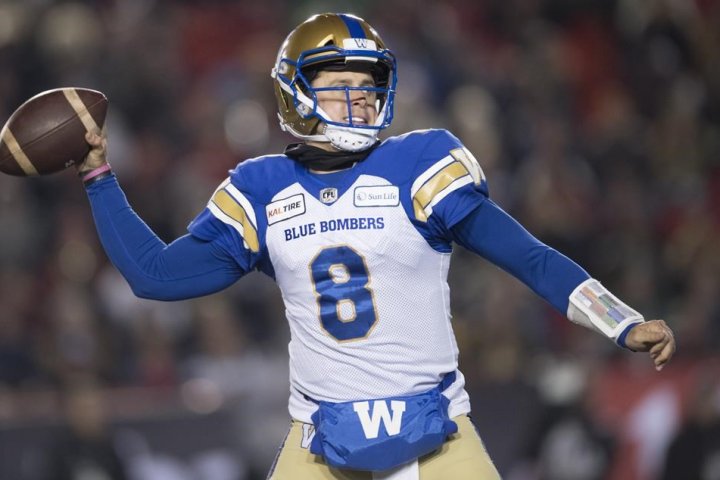 Winnipeg Blue Bombers and QB Zach Collaros agree to restructured contract