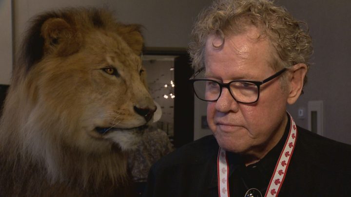 David Little, president of Safari Club International’s Calgary chapter, pictured at Saturday’s event inside the hotel.