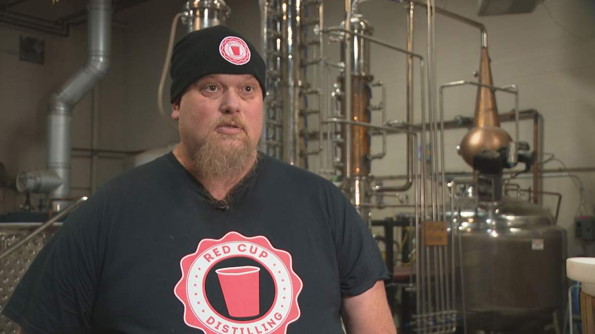 Red Cup Distillery owner Robert De Groot said that it can be hard to obtain financing as a liquor producer.