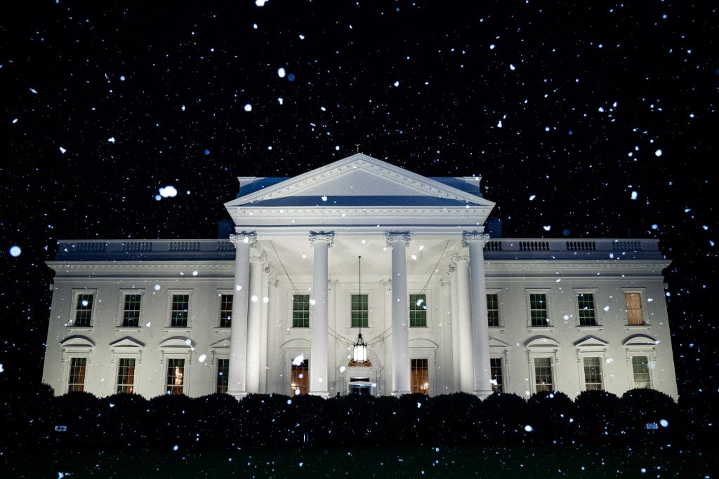The White House claimed to depict the "first snow of the year" in a tweet on Jan. 12, 2020.