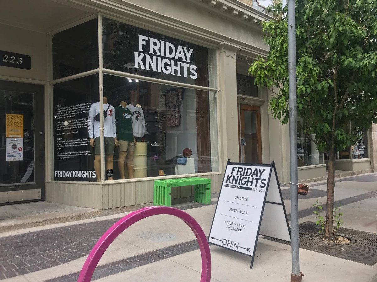The now-closed Friday Knights flagship store in Winnipeg's Exchange District.