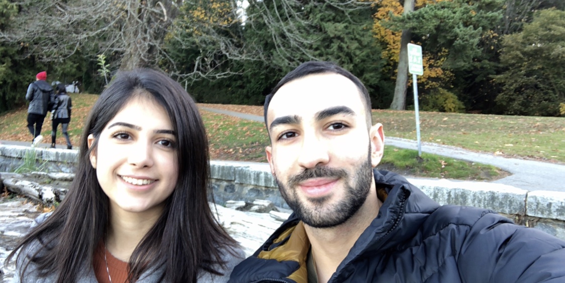 Saba Saadat, seen here with Daniel Ghods-Esfahani.