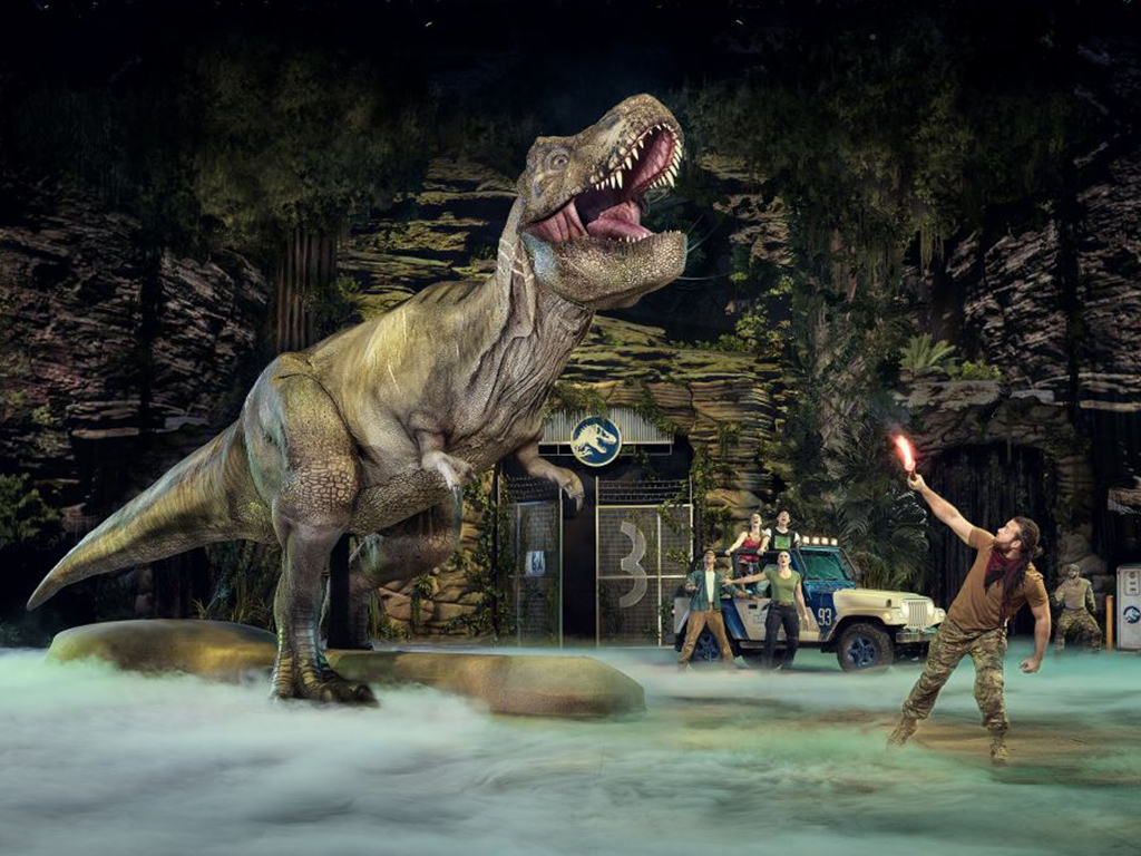Action shot from the Jurassic World Live Tour experience. 2019.