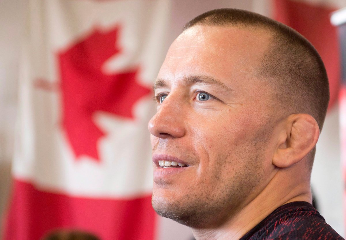 Georges St-Pierre is one of a handful of guest speakers at the 69th annual B'Nai Brith Sports Celebrity Dinner in Hamilton, Ont.