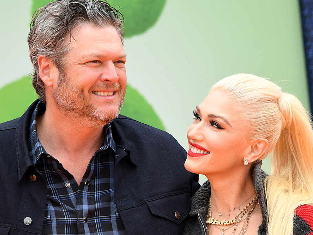 Gwen Stefani and Blake Shelton arrive at the STX Films world premiere of 'UglyDolls' at Regal Cinemas L.A. Live on April 27, 2019 in Los Angeles, Calif.
