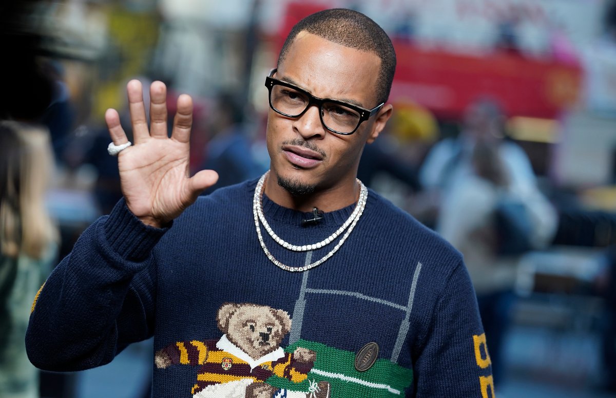 TI  visits 'Extra' at The Levi's Store Times Square on October 24, 2019 in New York City.
