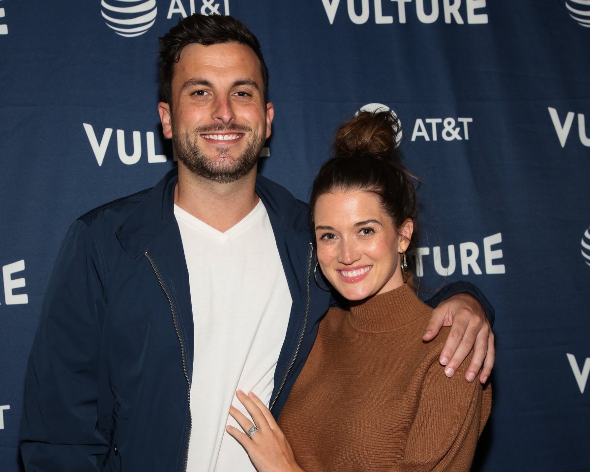 Tanner Tolbert (L) and Jade Roper-Tolbert (R) attend the Vulture Festival Los Angeles 2019 - Day 1 at Hollywood Roosevelt Hotel on November 09, 2019 in Hollywood, California. 