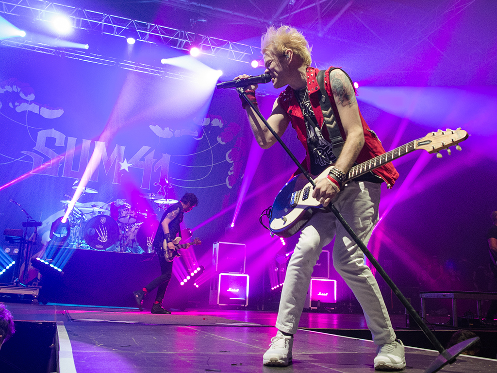 Deryck Whibley from Sum 41 performs at Le Zenith on Jan. 17, 2020 in Paris, France.