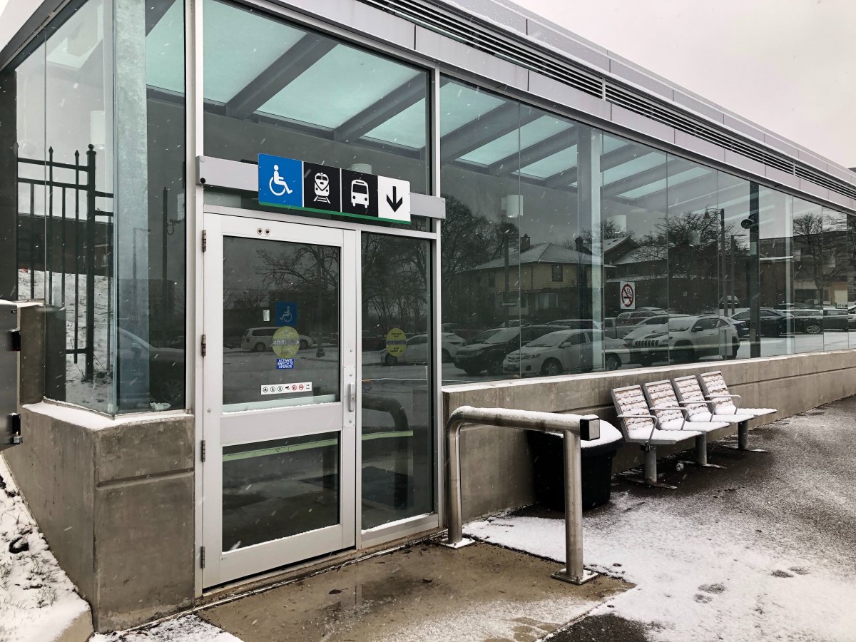 Entrance to Guelph Central GO Station.