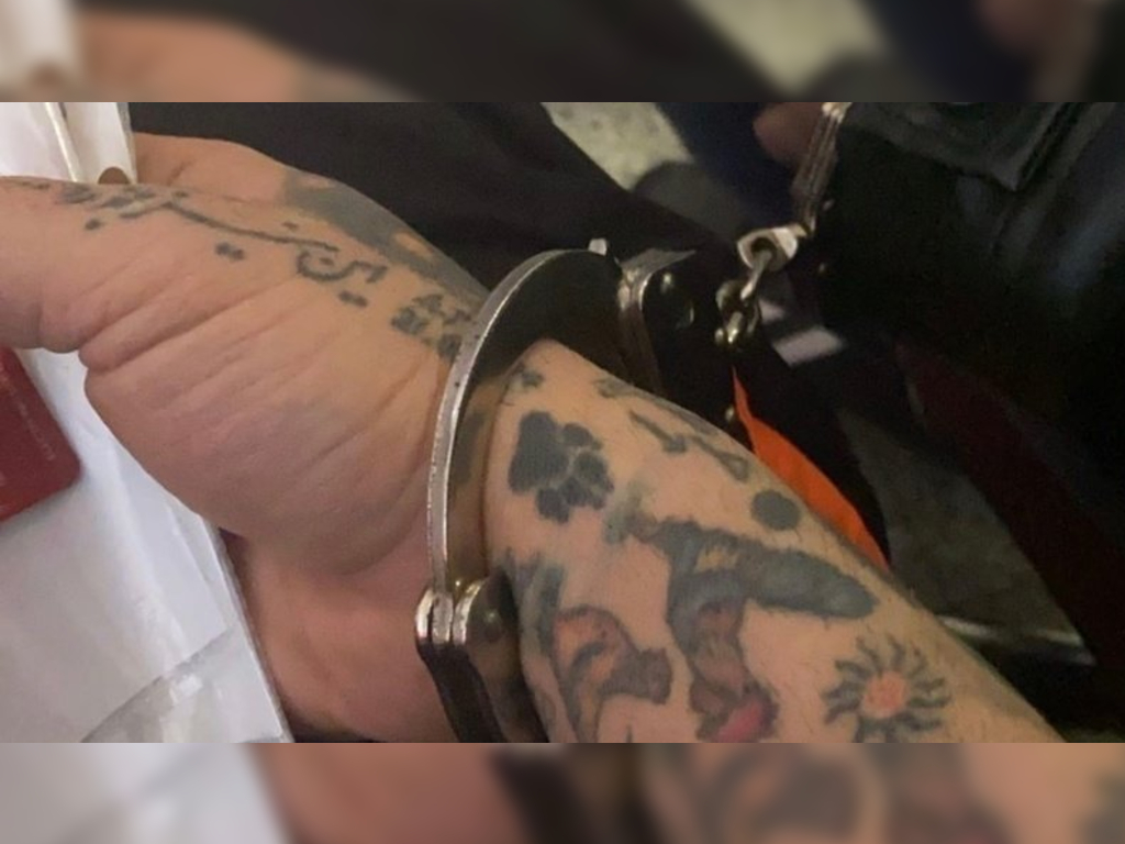 Tataloo posted a photo on Instagram showing his hands in handcuffs.