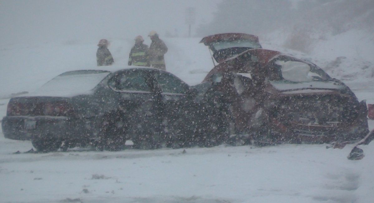 Three people were injured in a collision on Highway 7 east of Peterborough on Saturday morning.