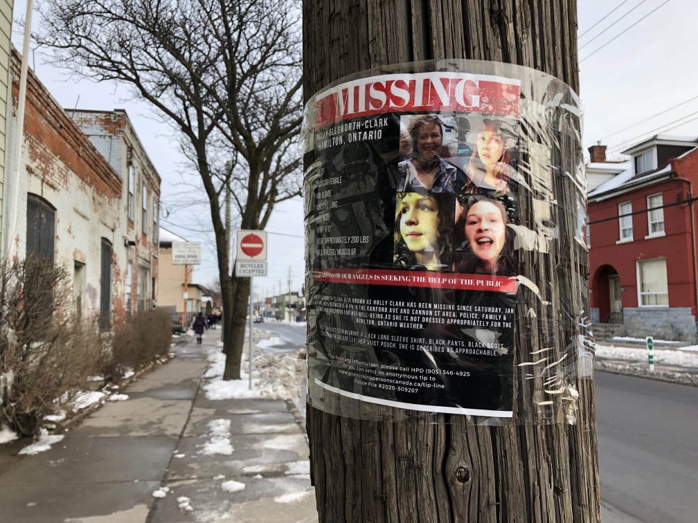 Dave Clark, father of Holly Ellsworth-Clark, says he arrived in Hamilton from Calgary on Jan. 12 to search for his missing daughter.