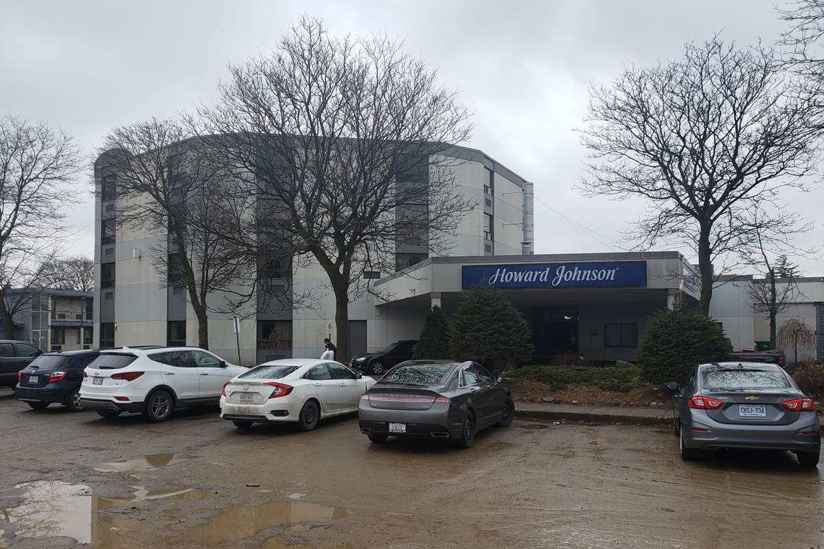 A four-tower condo development is proposed to replace the Howard Johnson in Kitchener.
