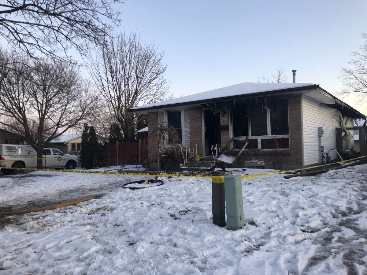 One man has been pronounced dead in hospital following a fire on Patience Crescent on Jan. 5, 2020.