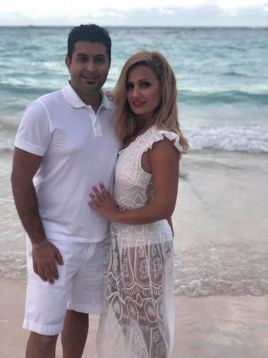 Iman and Parinaz Ghaderpanah on vacation. 