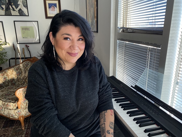 Juno nominee Celeigh Cardinal in January 2020