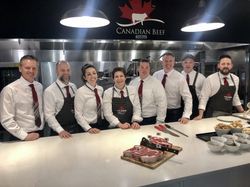 Team Canada prepares to compete in the 2020 Word Butchers’ Challenge.