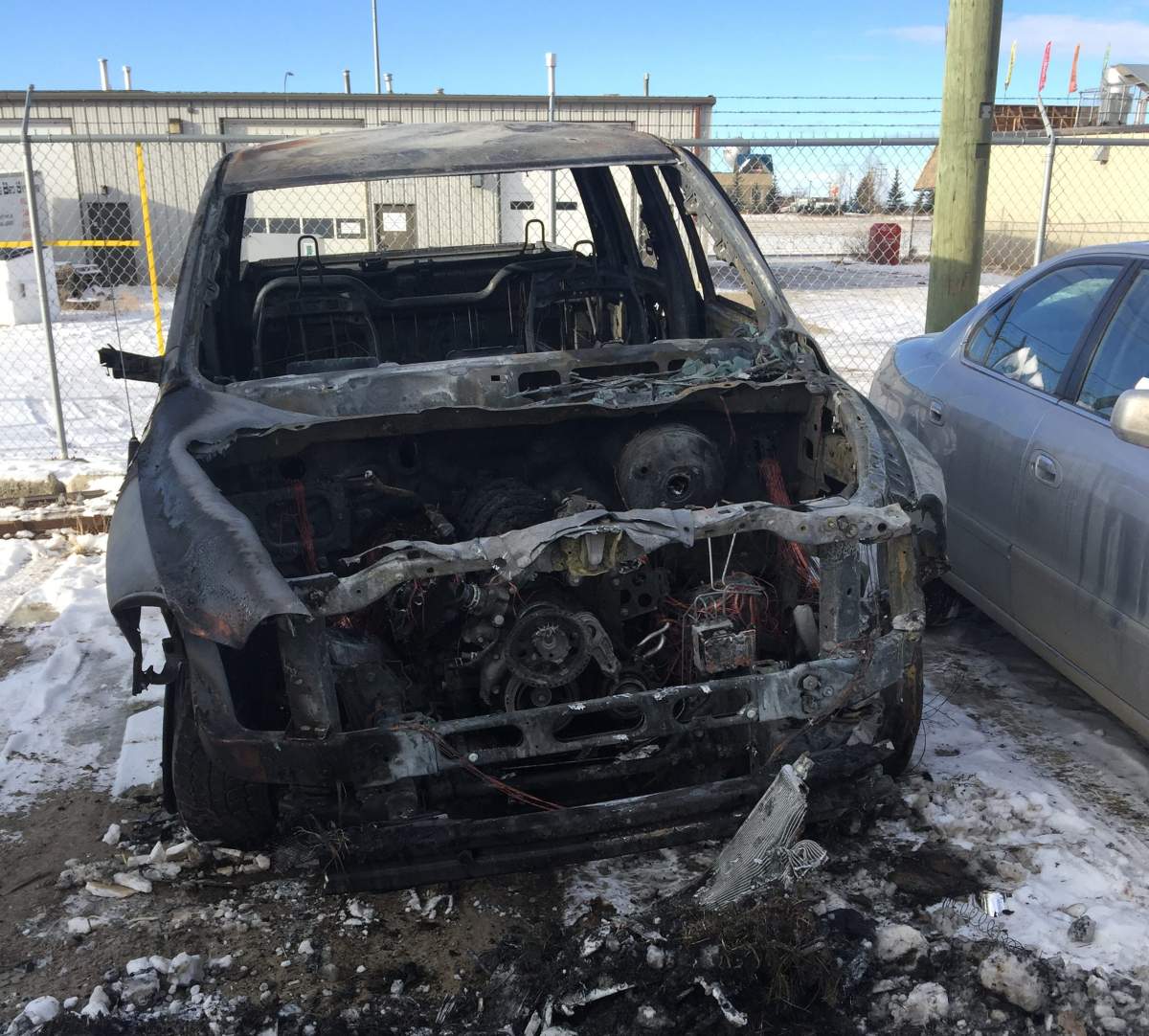 Aftermath of Harry’s truck fire.