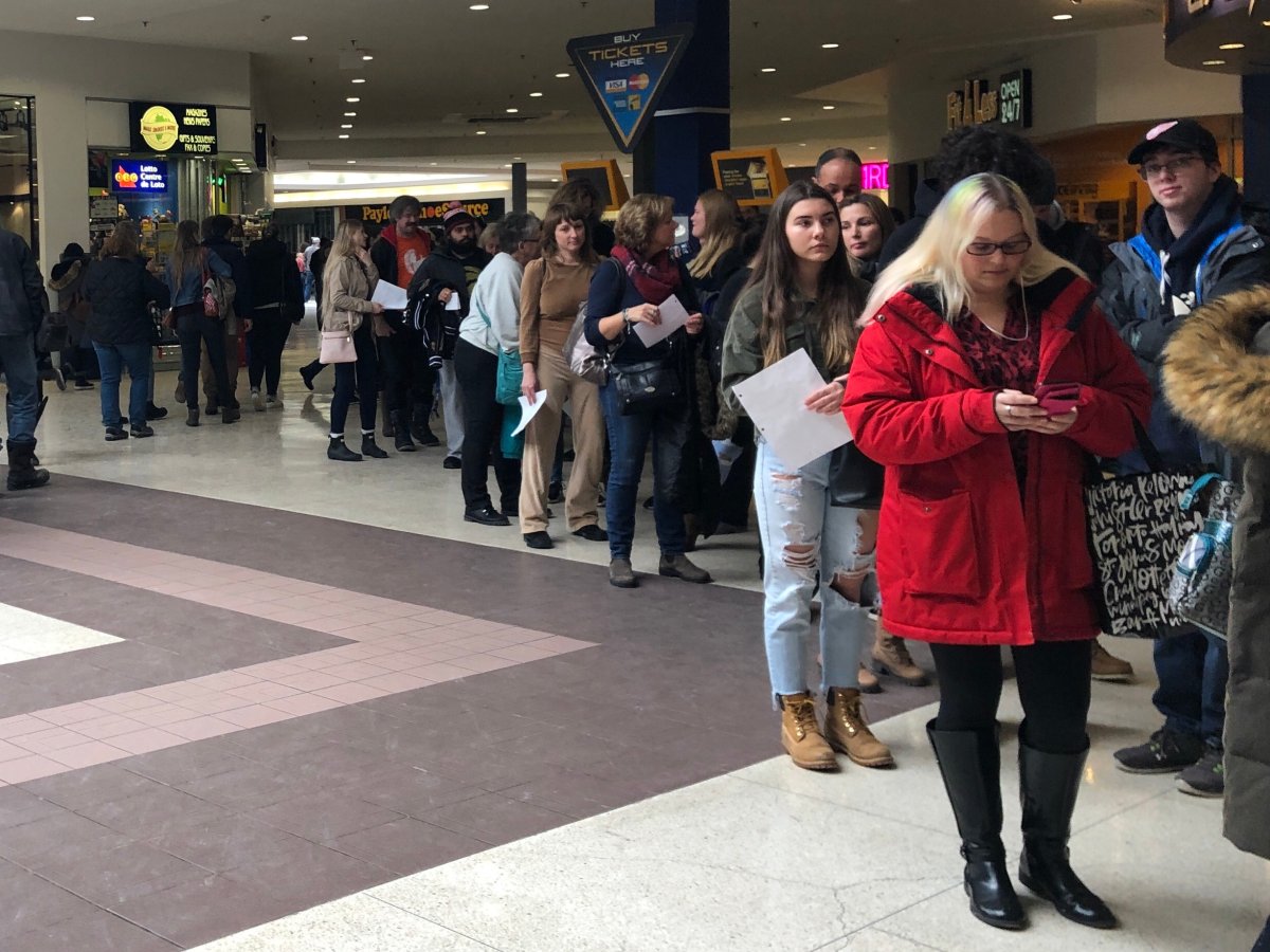 Thousands of people lined up in Elgin Centre for open casting call for Apple TV show 'See'.