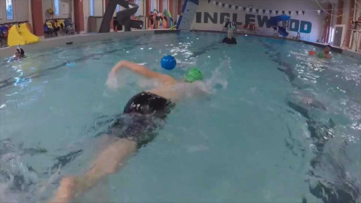 Swimmers take lessons at the Inglewood Aquatic Centre as city administration looks at options to keep Inglewood and Beltline pools viable.
