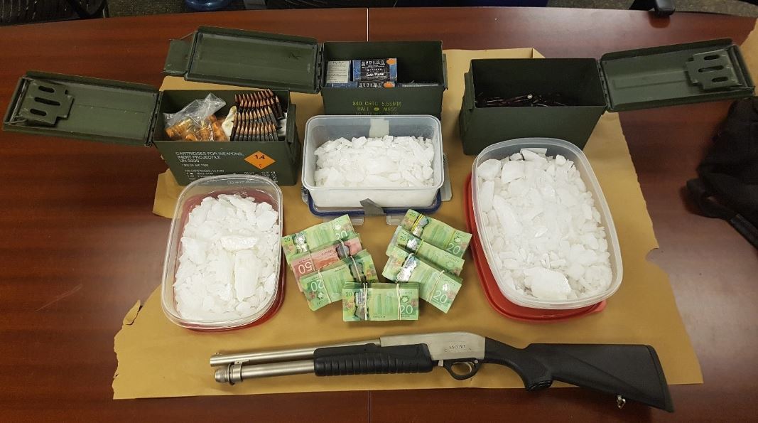 London police say two men are facing charges in connection with what may be the city's largest ever seizure of crystal methamphetamine. 