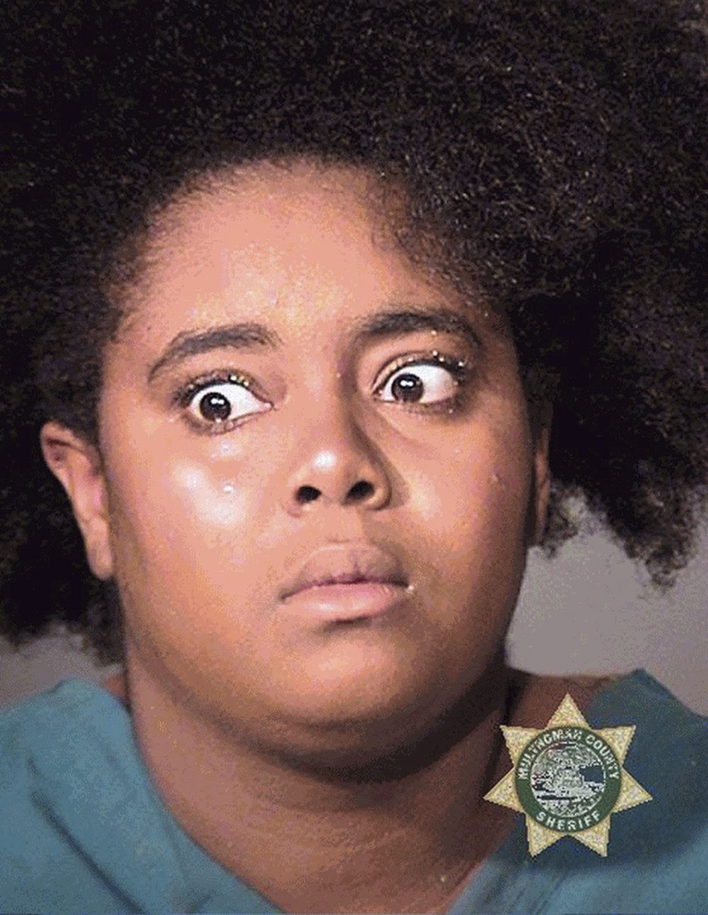 This undated booking photo provided by Multnomah County Sheriff shows Jasmine Renee Campbell.