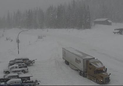 Major snow storm wallops B.C. southern interior, highway mountain ...