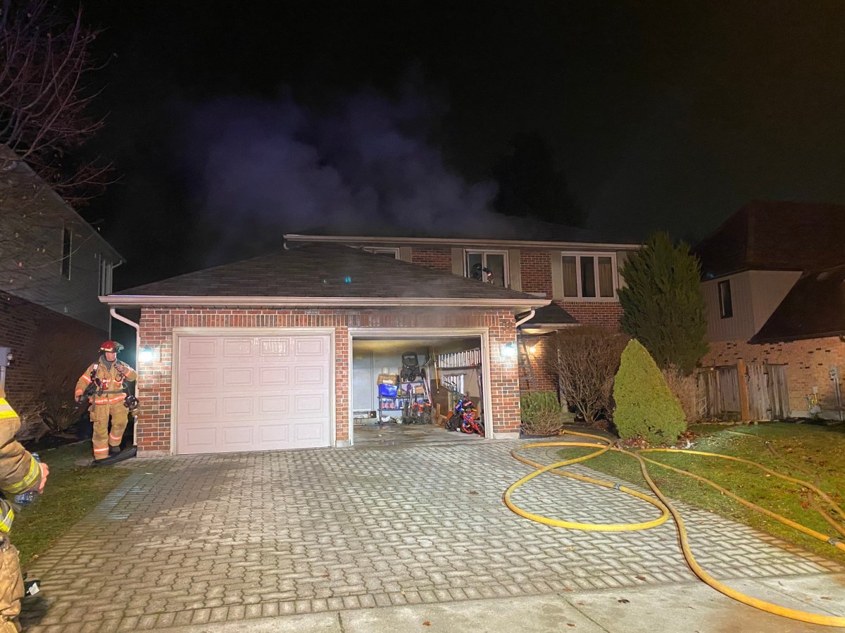 London fire crews responded to a blaze at 58 Lavender Way in north London.