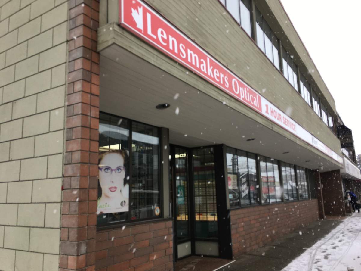 A Coldstream man has been charged with assault with a weapon after an incident at a Vernon optical store last week. 