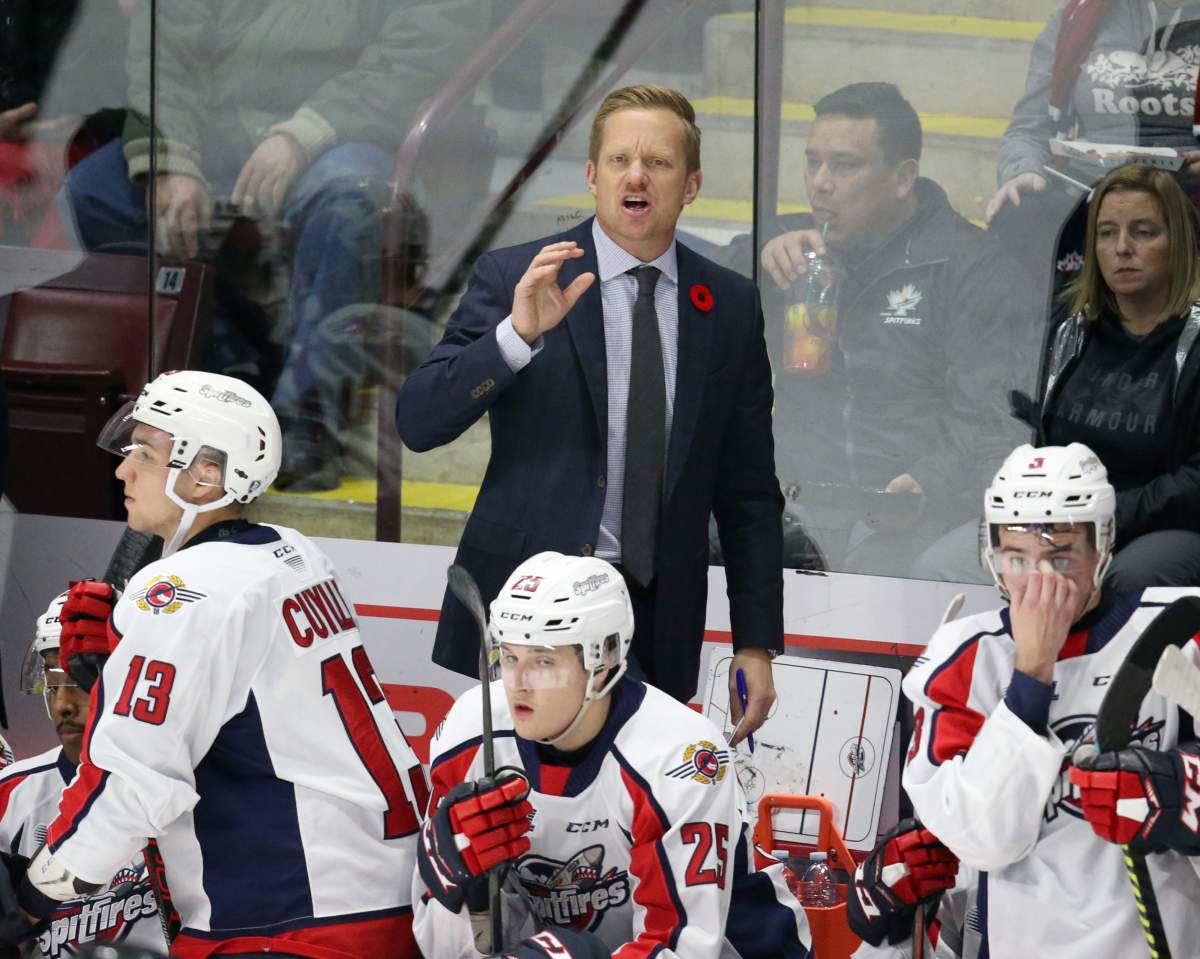 Trevor Letowski of the Windsor Spitfires. 