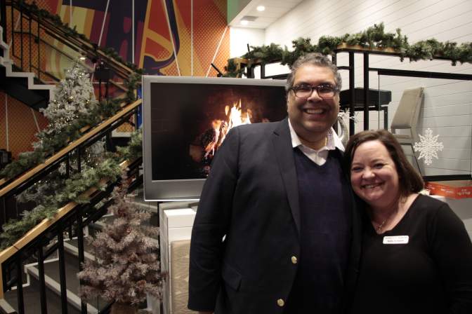Mayor Naheed Nenshi with Betty Jo Kaiser