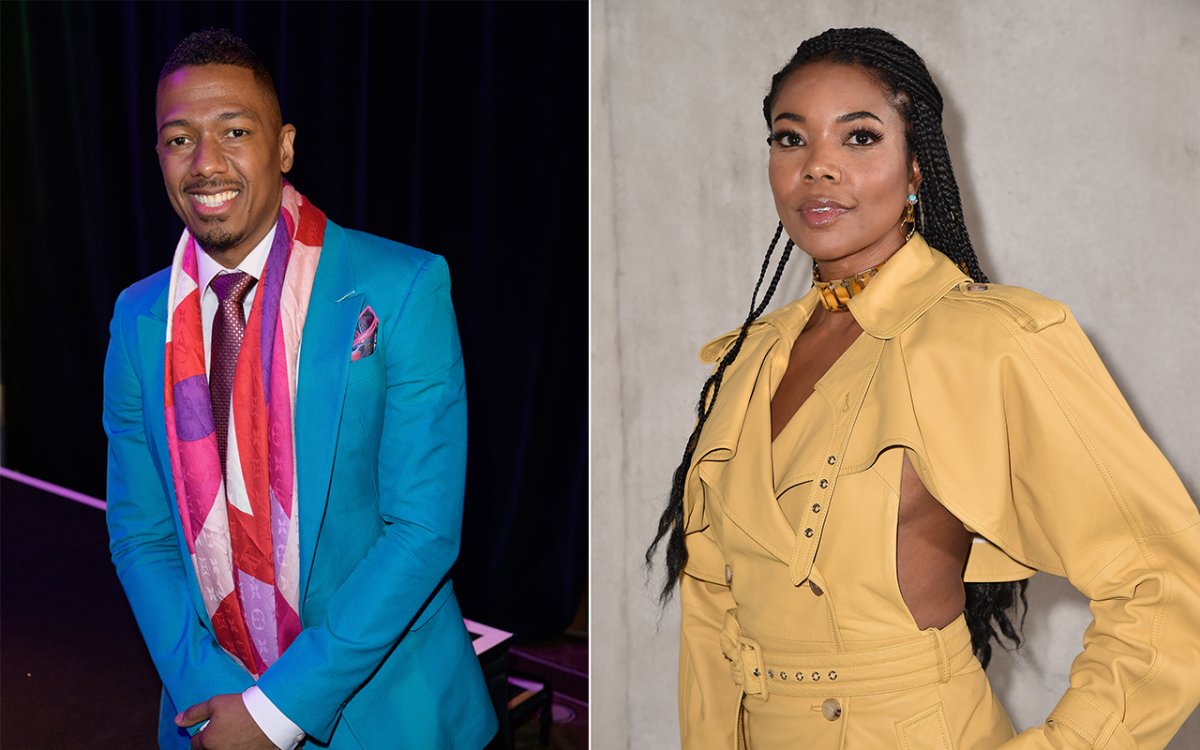 (L-R): Nick Cannon and Gabrielle Union.