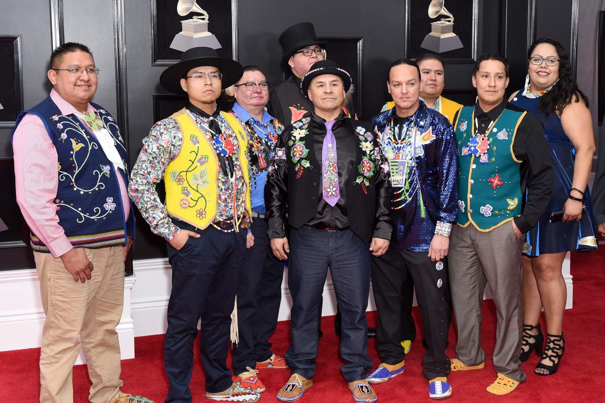 Northern Cree attends the 60th Annual Grammy Awards - Arrivals at Madison Square Garden on January 28, 2018 in New York City.