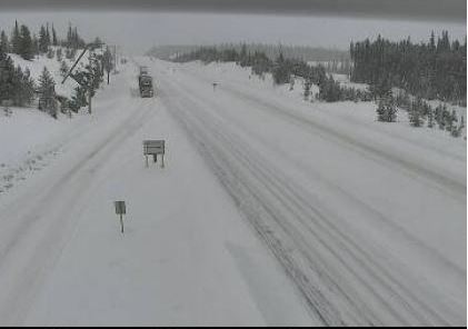 Highway 97C (Okanagan Connector) Monday morning.
