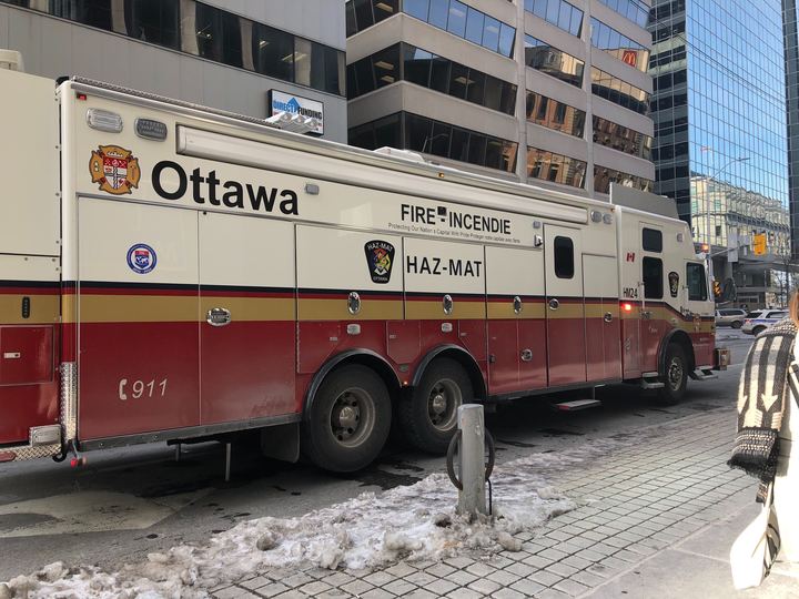 Ottawa hazmat crews attended the scene of a Cambridge Street North apartment on Monday evening. File photo.