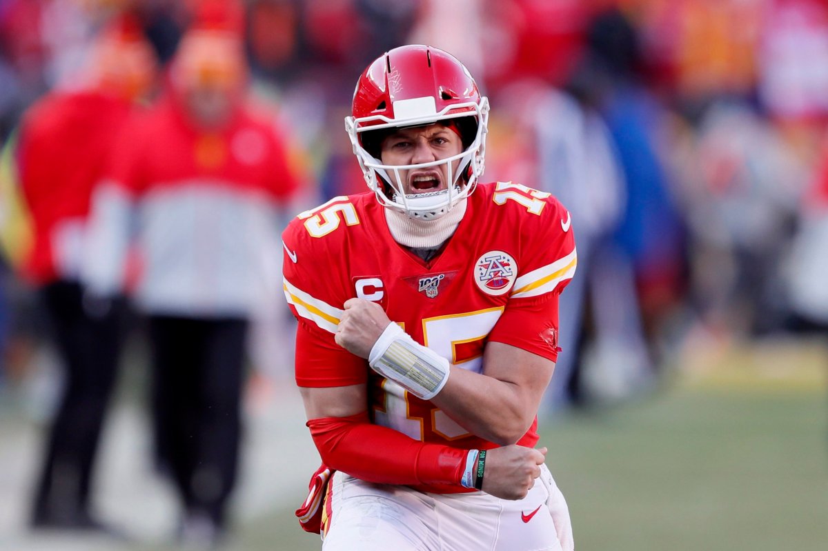 Kansas City Chiefs' Patrick Mahomes takes on the San Francisco 49ers in Super Bowl LIV in Miami, Florida on Feb. 2, 2020.